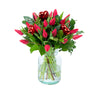 Boeket tulpen love rood