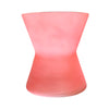 Glazen diabolo vaas roze
