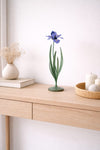 Metalen Iris Bloem Paars (±38cm)