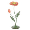 Metalen papaver bloem peach