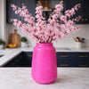 glazen vaas roze