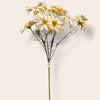 Bonrosa exclusive flowers kunstmatige margrietbloemtak in zachte crème en lichtgele tinten met realistische uitstraling