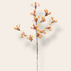 Bonrosa exclusive flowers decoratieve kunstbloemtak met verfijnde oranje-perzikachtige bloesems op een slanke steel.