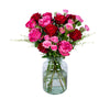 Boeket Johnson Rood en Roze Rozen