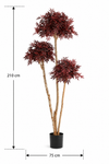 Japanse Acer Kunstbonsai Deluxe 210cm Burgundy
