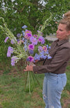 Zijdenboeket zijdenbloemen