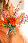 Zijden boeket zijden bloemen
