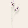 Bonrosa exclusive flowers kunstmatige Fritillaria tak met realistische paarse klokvormige bloemen op een lange steel