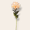 Bonrosa exclusive flowers kunstmatige chrysant in zachte perzik kleur met gedetailleerde zijden bloemblaadjes
