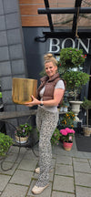 Metalen pot chloé goud