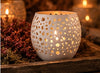 Metalen windlicht roze, creme of taupe